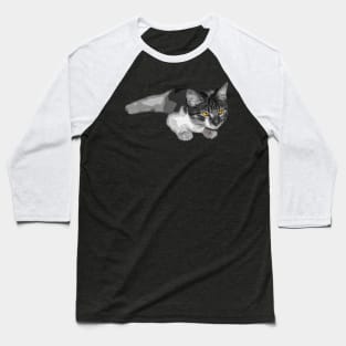 Cat with strange eyes Baseball T-Shirt